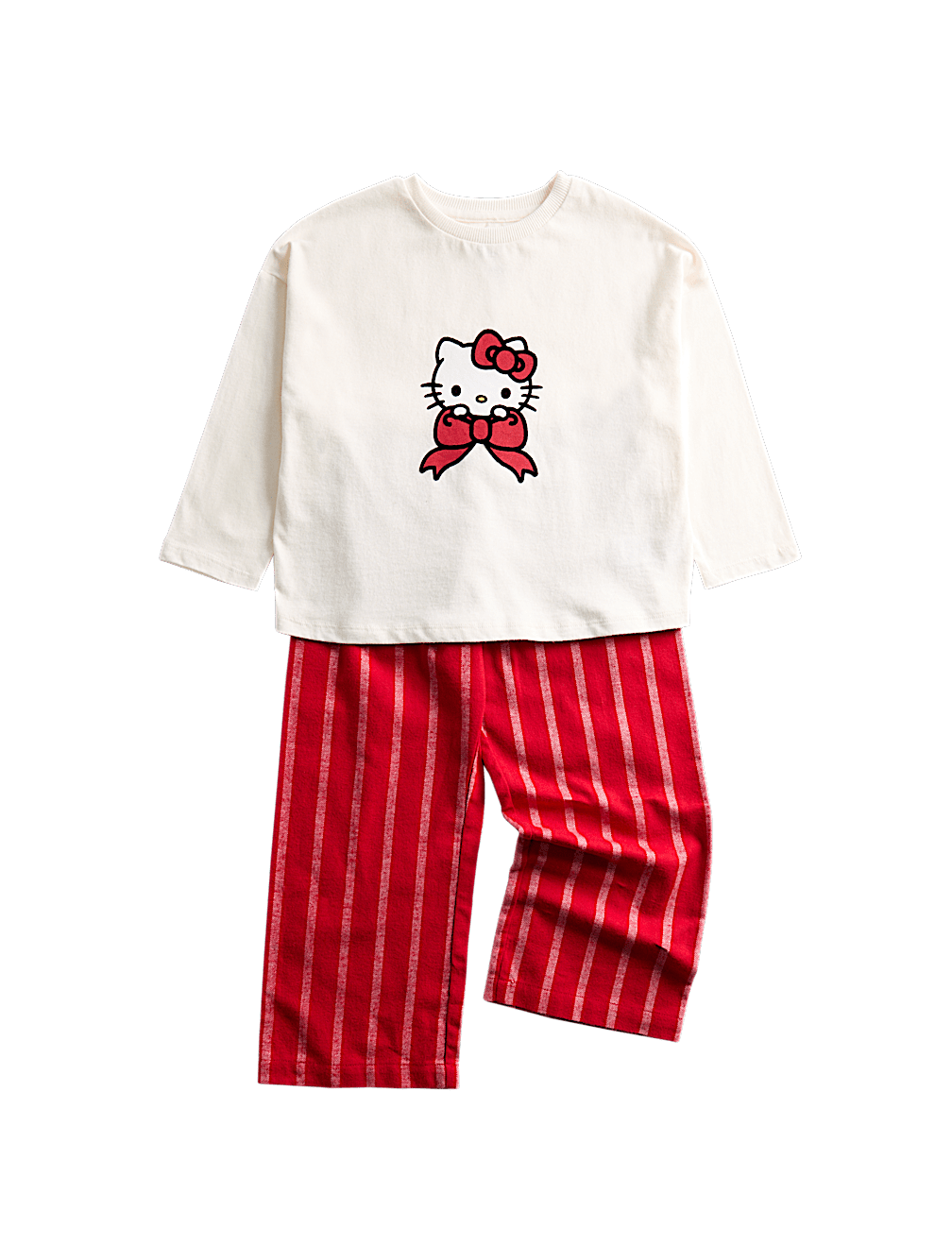 Pure Cotton Hello Kitty&trade; Graphic Pyjamas (3-16 Yrs)