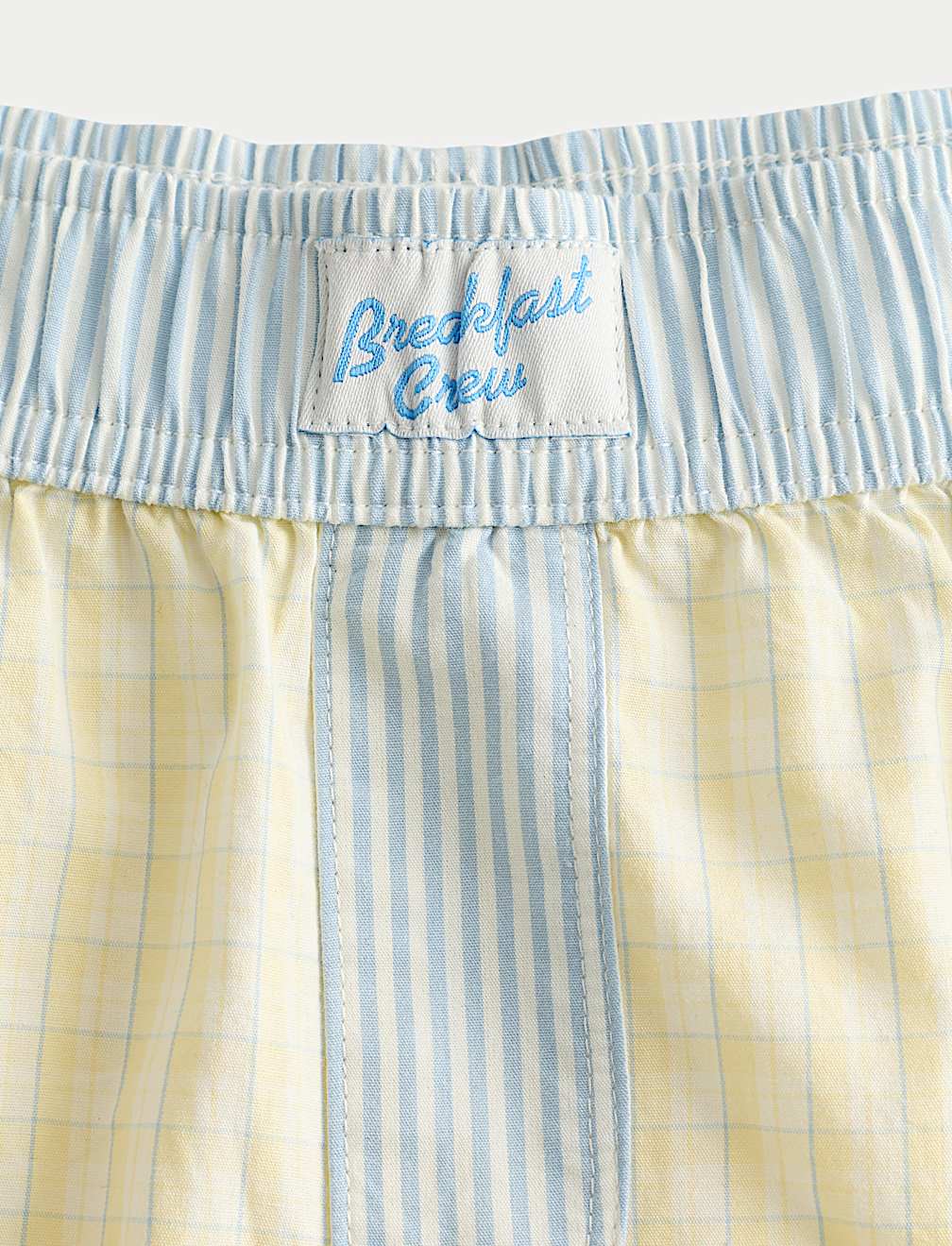 Yellow Woven Checked Pyjama Shorts (6-16 Yrs)