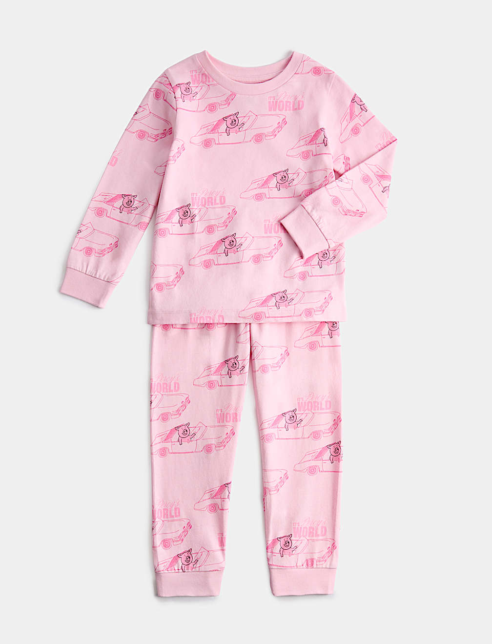 Kids' Pure Cotton Percy Pig&trade; Pyjamas (1-16 Yrs)