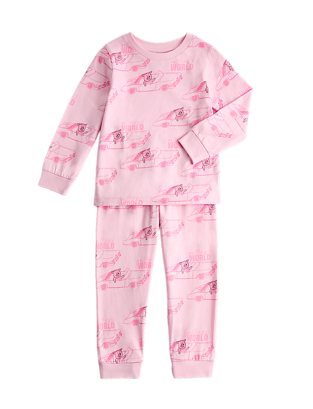 Kids' Pure Cotton Percy Pig&trade; Pyjamas (1-16 Yrs)