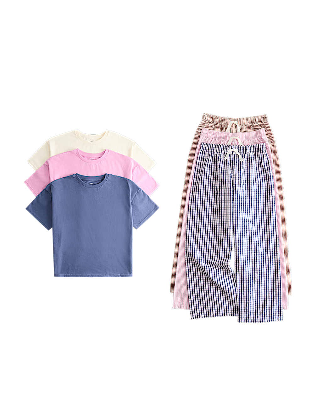 3 Pack Check Pyjama Set (6-16 Yrs)