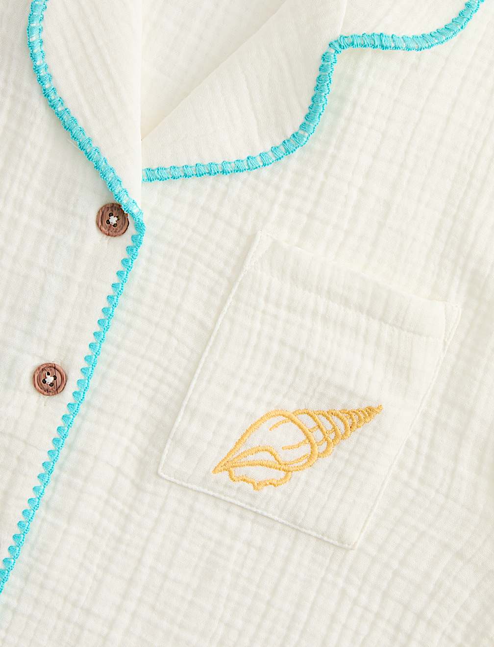 2 Piece Pure Cotton Sea Short Pyjamas (6-16 Years)