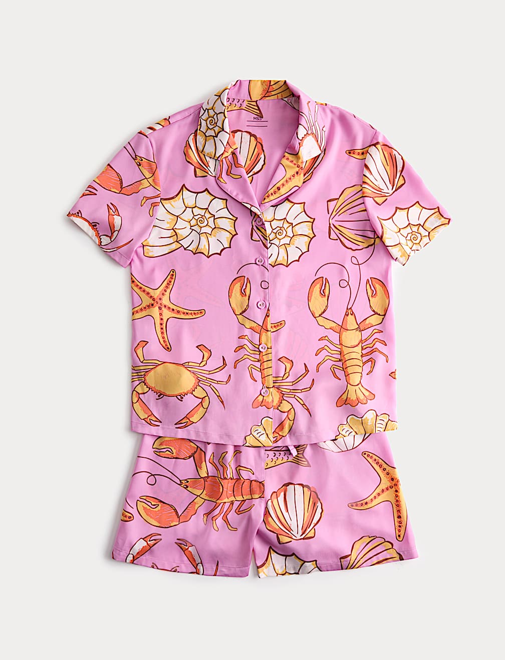 Satin Shell Print Pyjamas (6-16 Yrs)