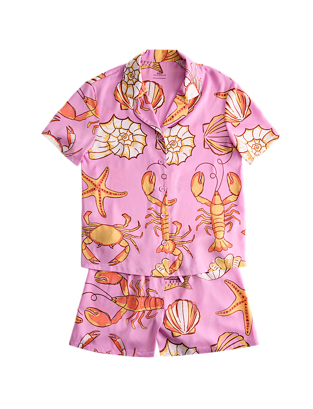 Satin Shell Print Pyjamas (6-16 Yrs)