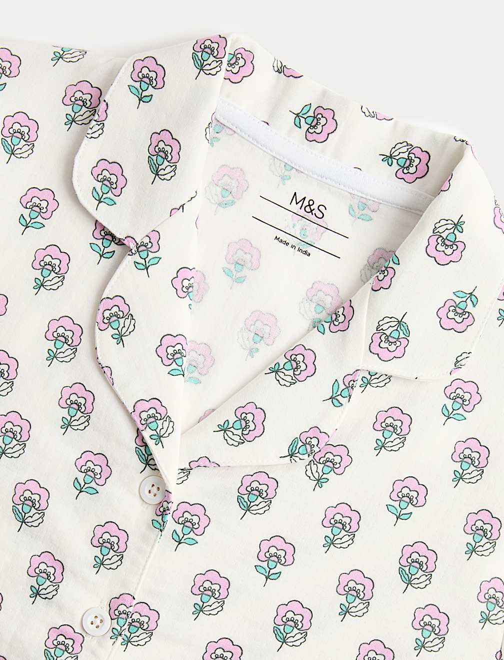 Pure Cotton Floral Print Pyjamas (6-16 Yrs)