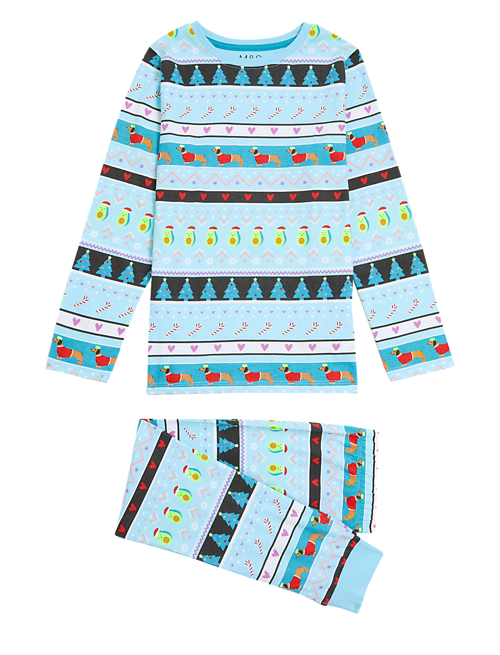 Pure Cotton Fair Isle Pyjamas (6-16 Yrs)