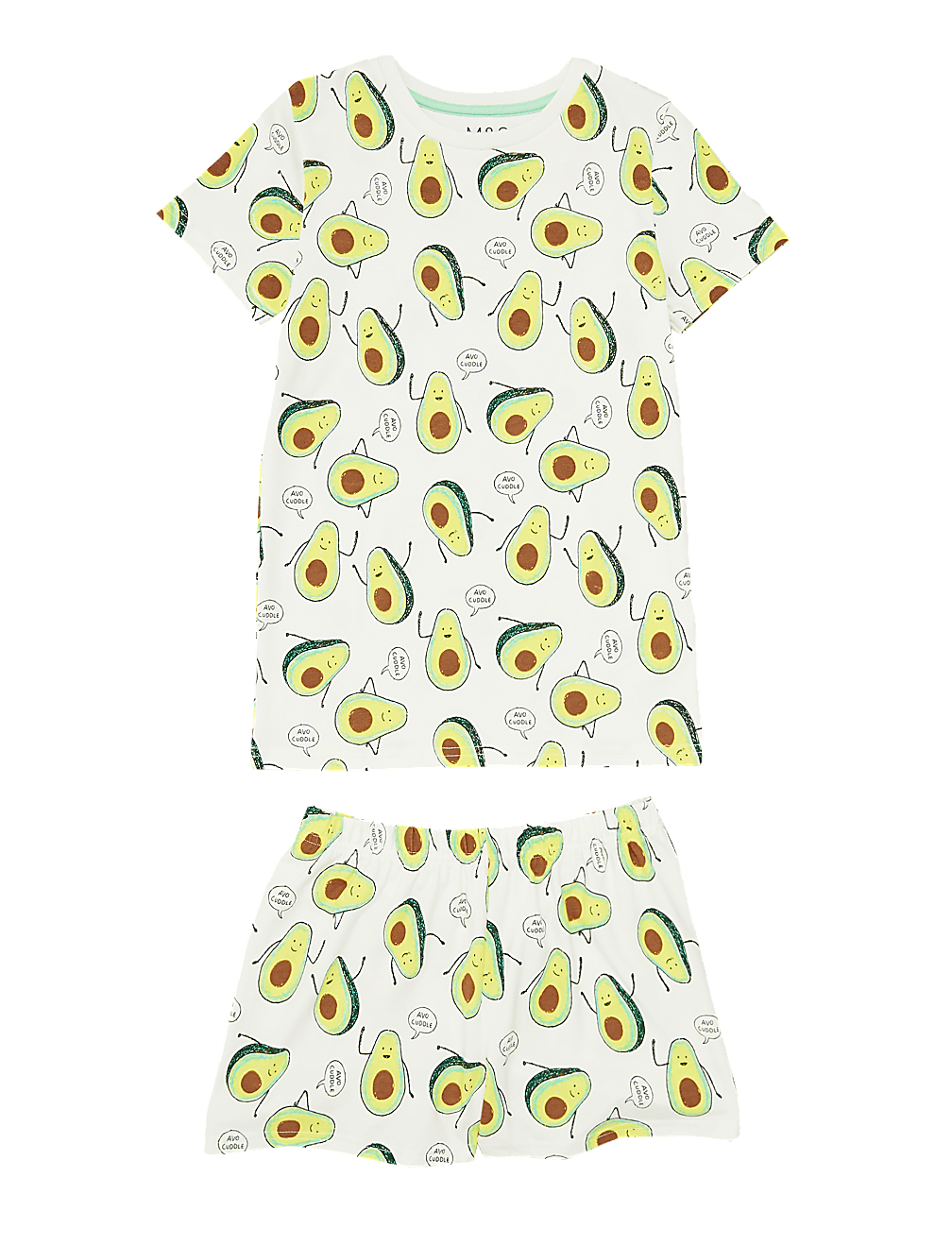 Cotton Avocado Short Pyjama Set