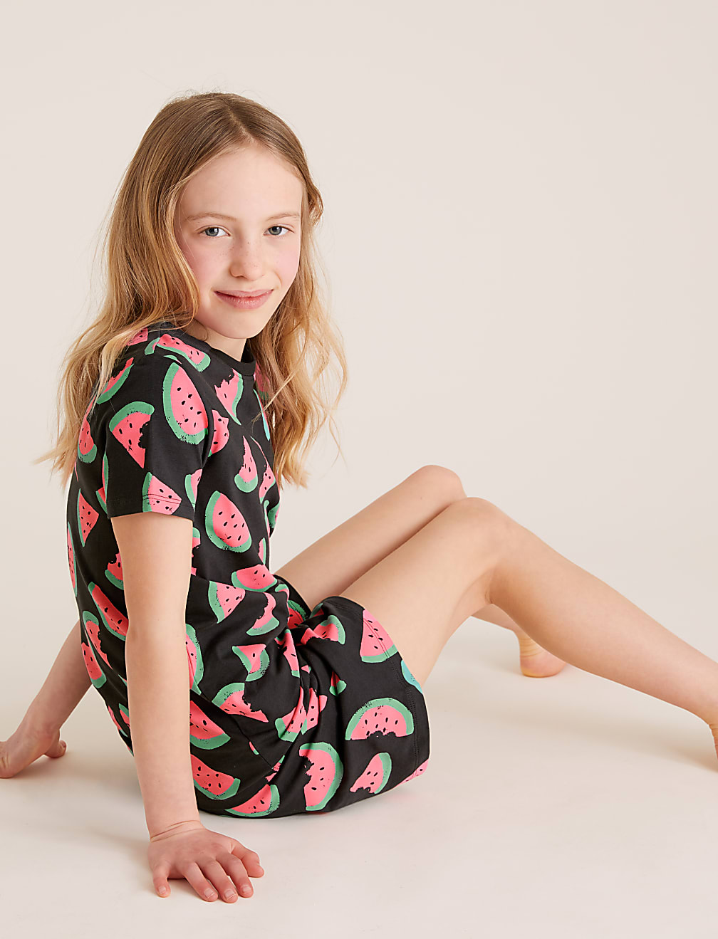 Cotton Watermelon Short Pyjamas (7-16 Yrs)