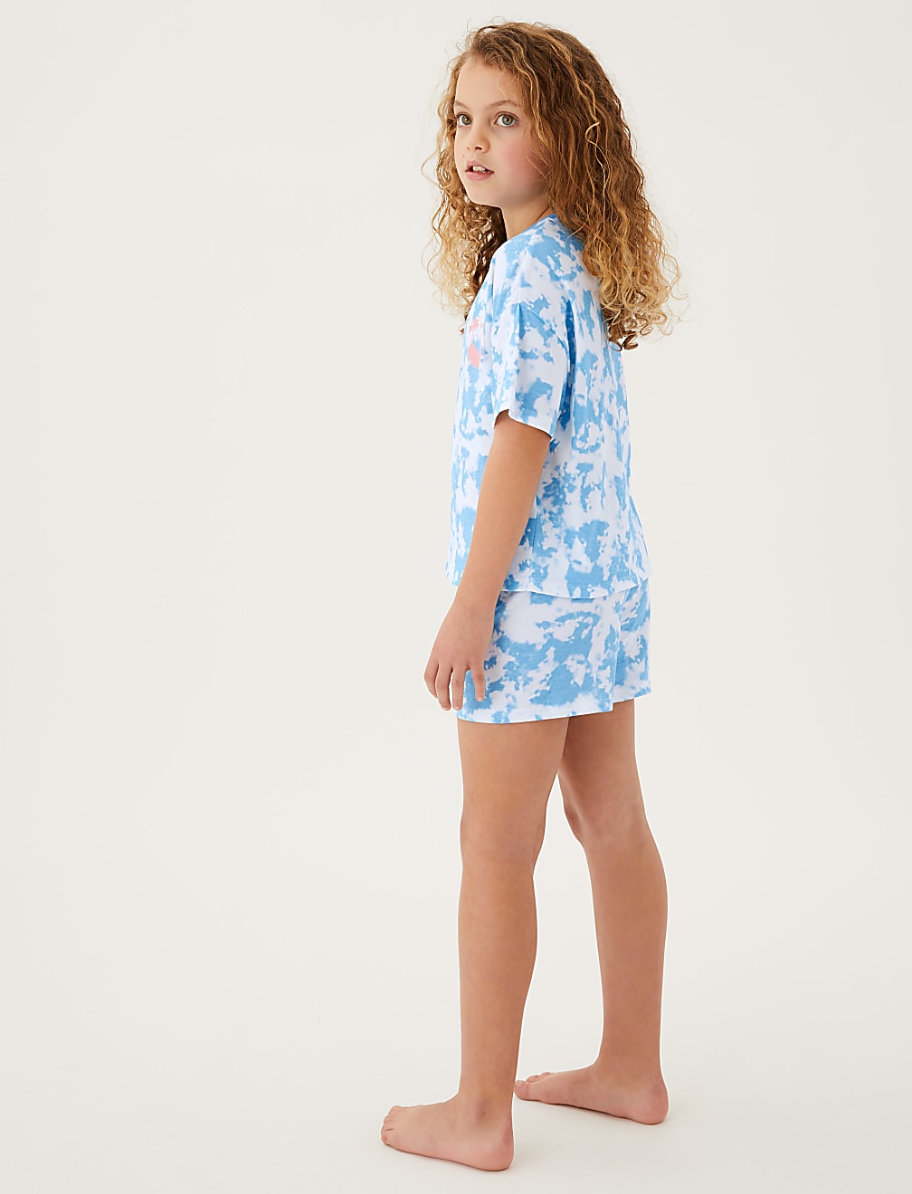 2pk Pure Cotton Tie Dye Short Pyjama Set (6-16 Yrs)