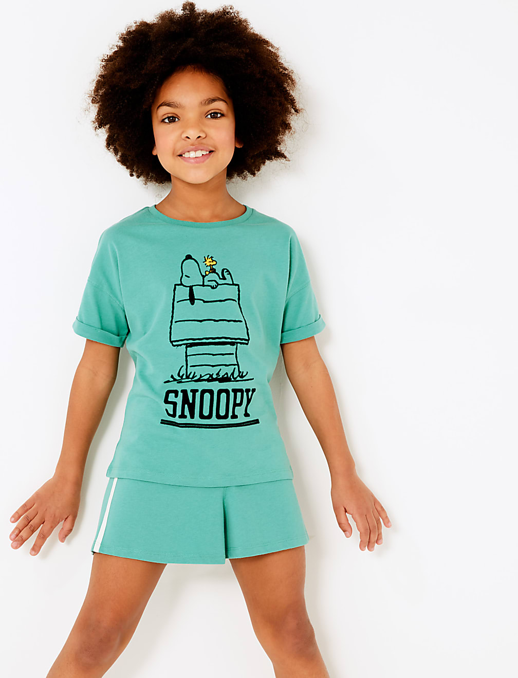 Cotton Snoopy™ Print Short Pyjamas (6-16 Yrs)