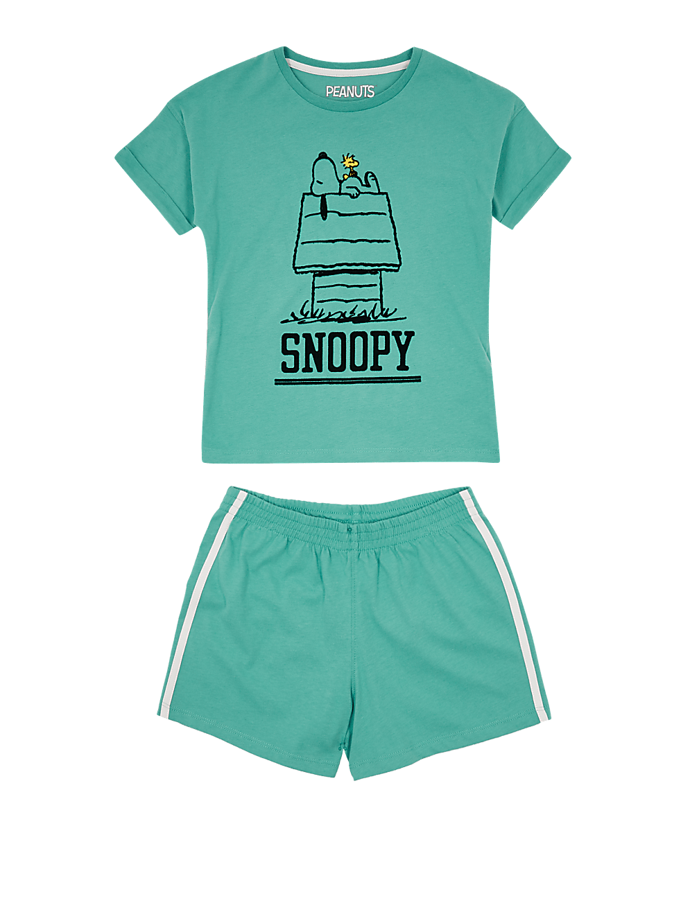 Cotton Snoopy™ Print Short Pyjamas (6-16 Yrs)
