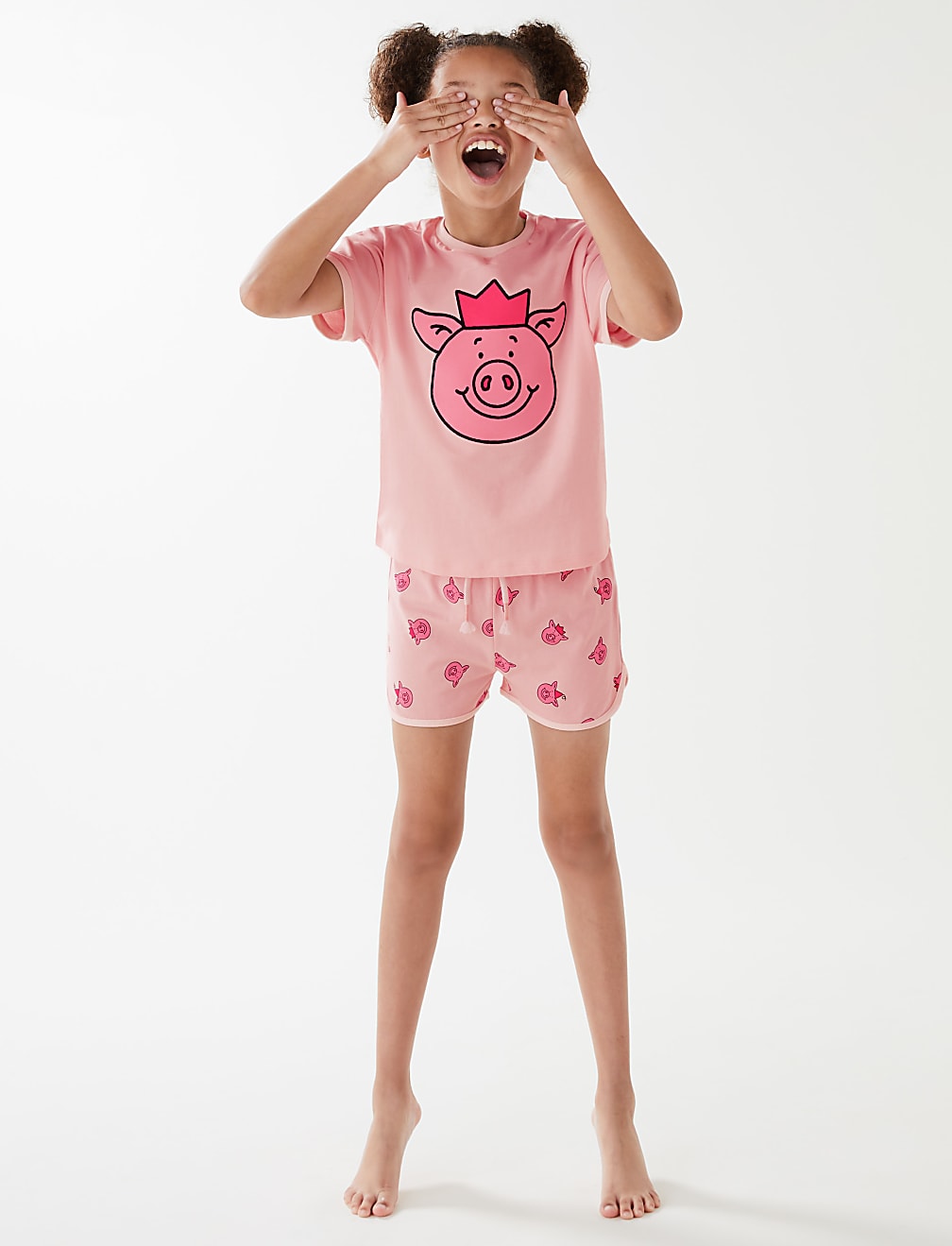 Pure Cotton Percy Pig&trade; Short Pyjama Set (2-16 Yrs)