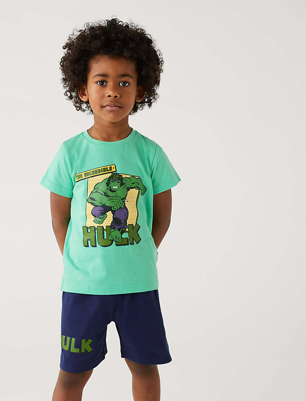 Pyjama Garçon Hulk Release The Rage - 100% Coton (hors Devant) - Licence Officielle Marvel - Tailles 4-5 Ans à 9-10 Ans