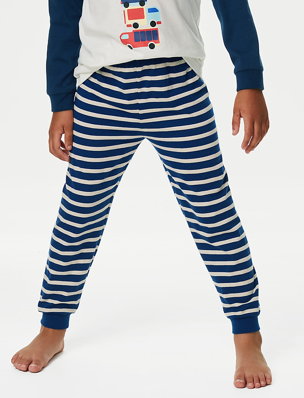 2pk Pure Cotton Transport Pyjama Sets (1-8 Yrs)