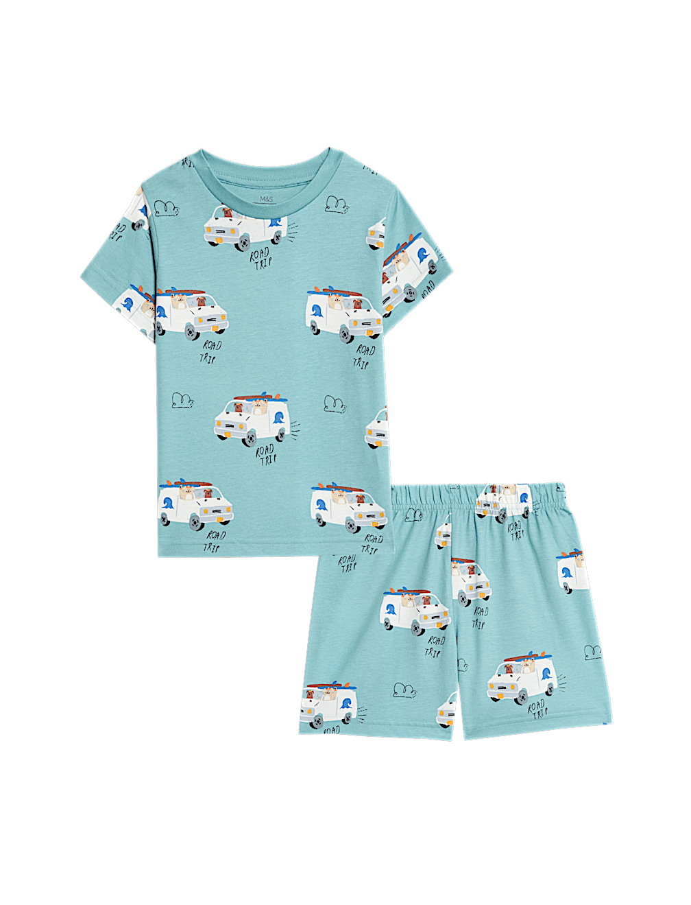 KIDS COTTON RICH TRANSPORT PJ 1-8YRS