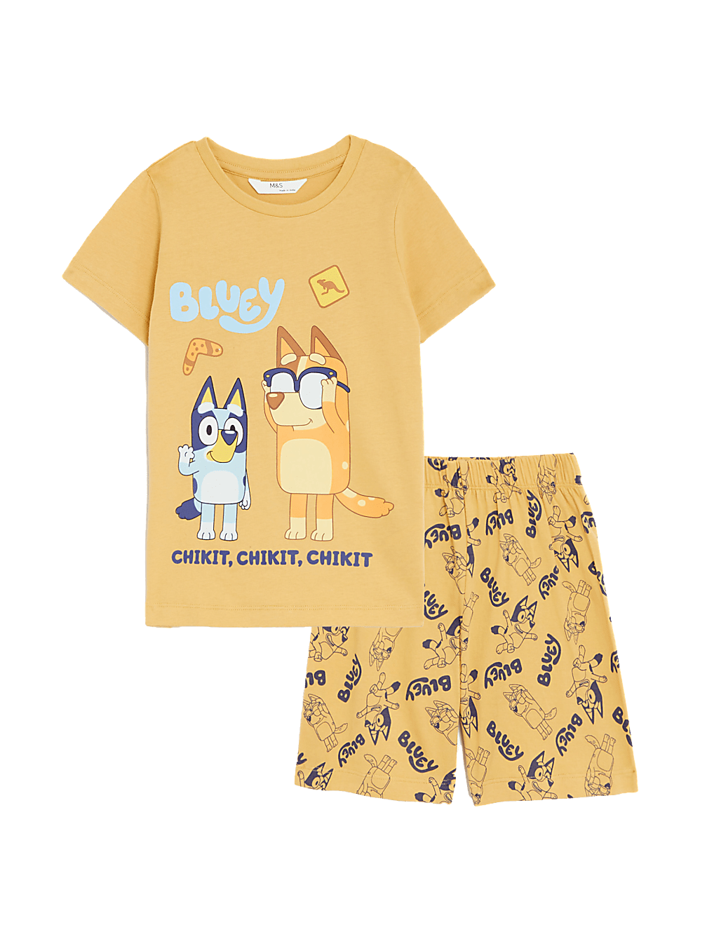 Buy Pure Cotton Bluey Pyjama Set 1 7 Yrs at Marks Spencer
