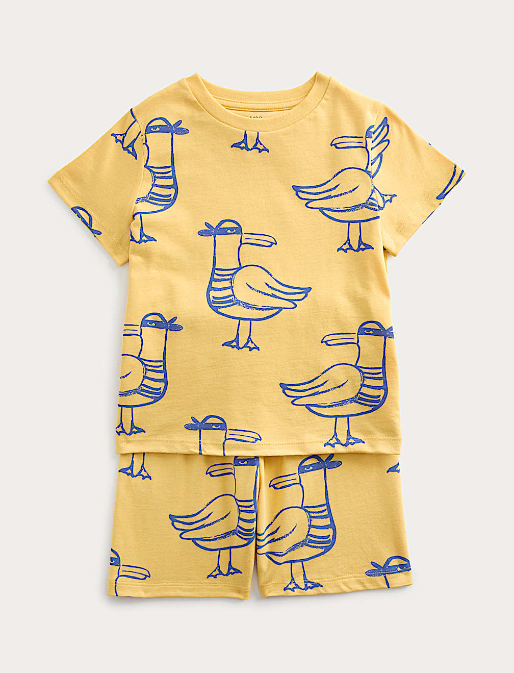 Kids' Pure Cotton Seagull Short Pyjamas (1-8 Yrs)