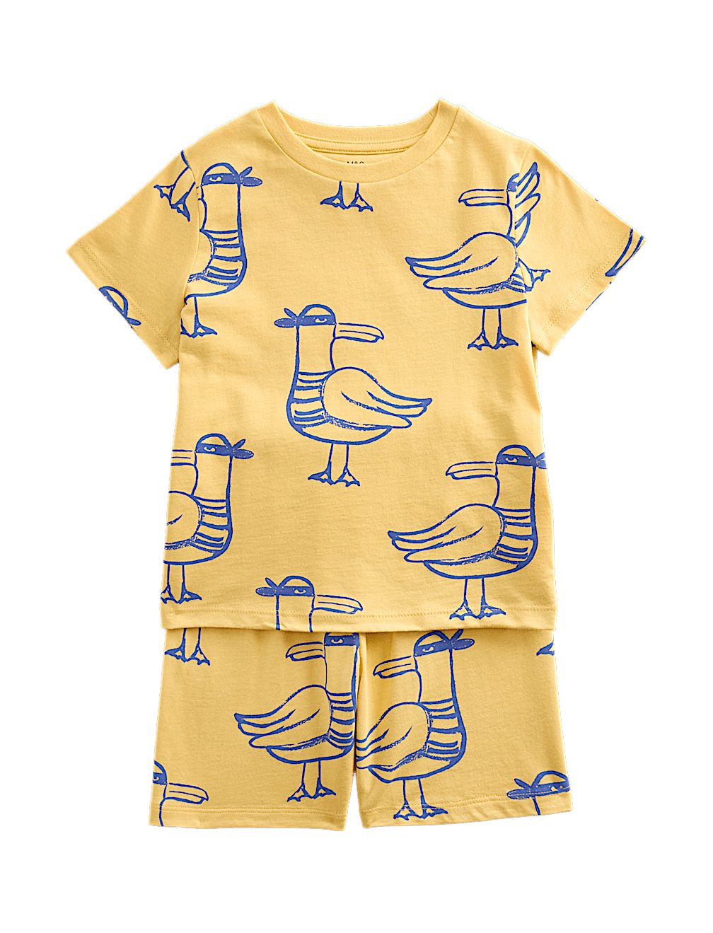 Kids' Pure Cotton Seagull Short Pyjamas (1-8 Yrs)