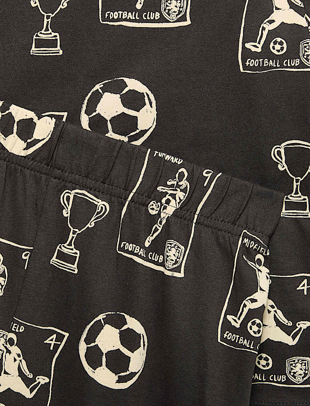 Pure Cotton Football Print Pyjama Set (1-16 Yrs)