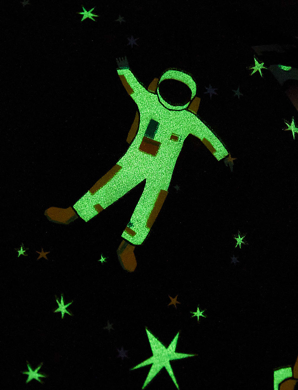 Pure Cotton Glow In The Dark Space Pyjamas (1-8 Yrs)