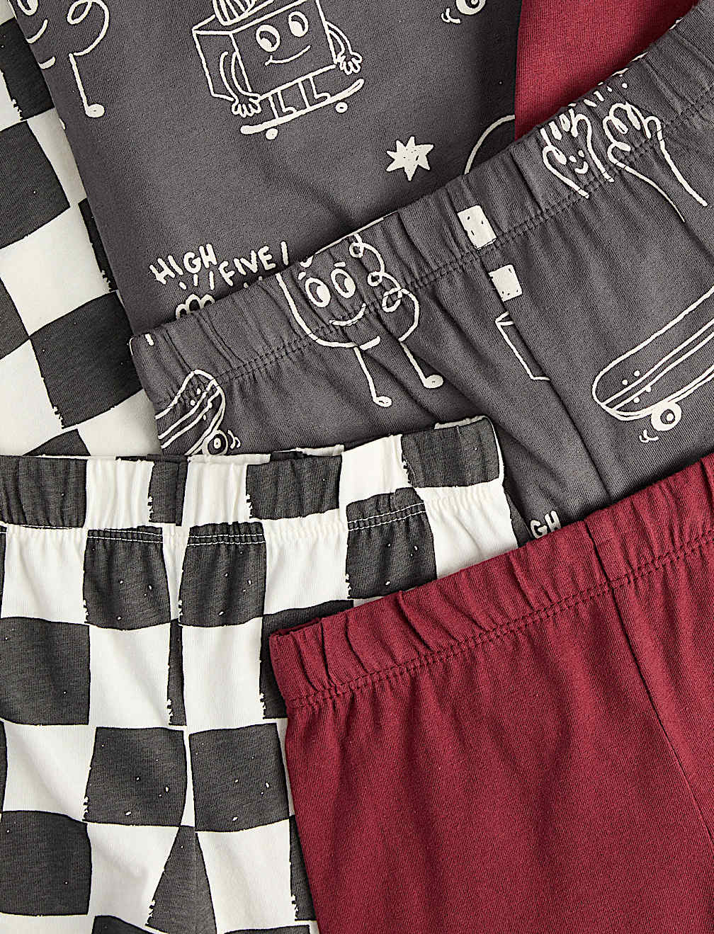 3 Pack Skateboard Graphic Pyjama Sets (1-16 Yrs)