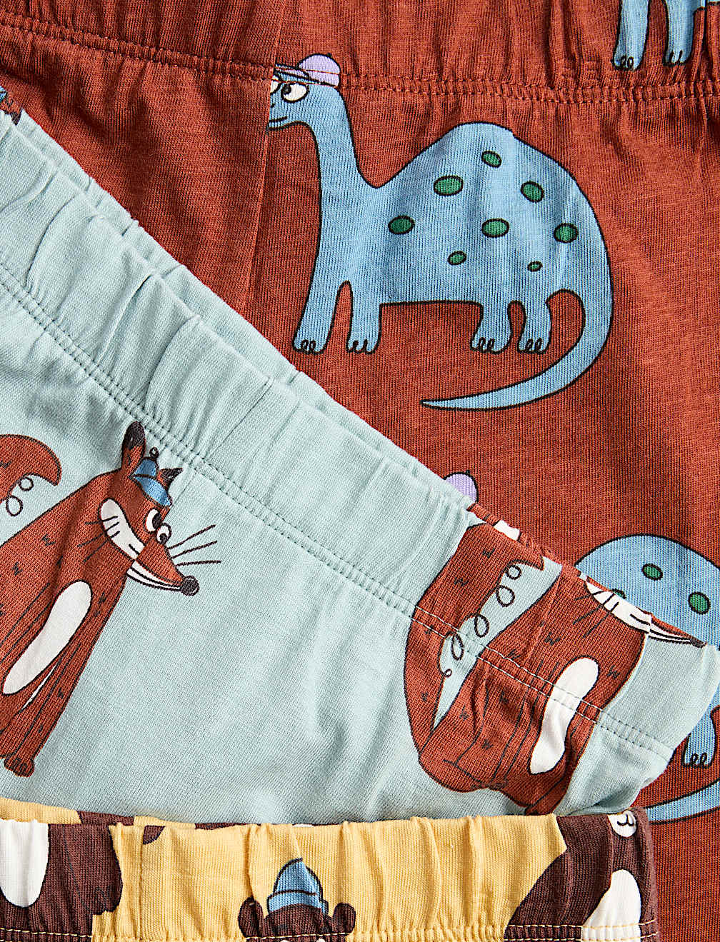3 Pack Animal Print Pyjama Sets (1-8 Yrs)