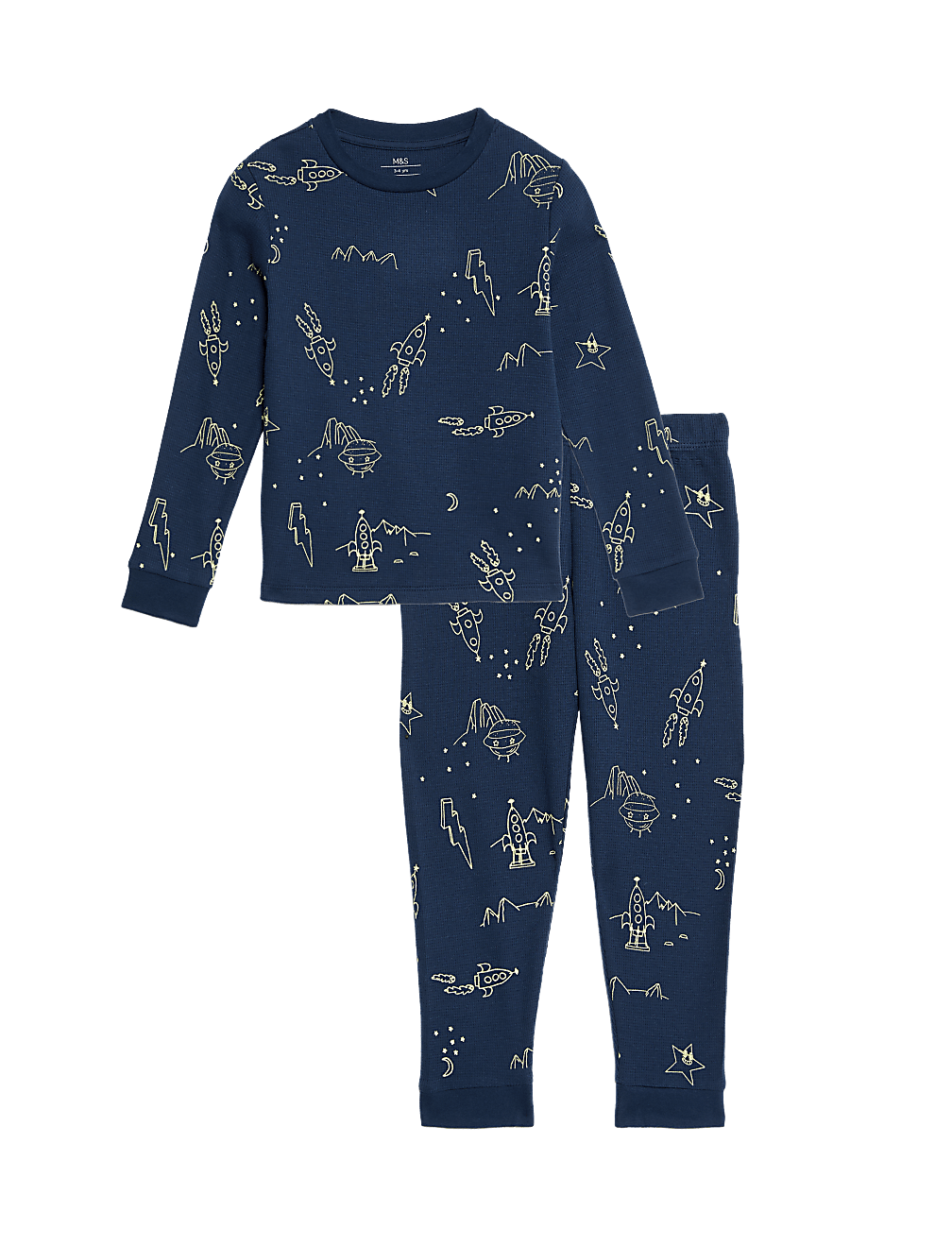 Pure Cotton Space Pyjamas (1-8 Yrs)