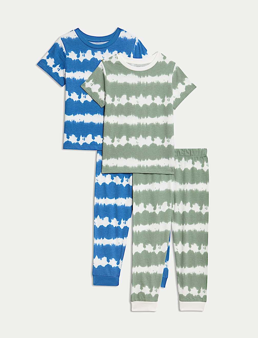 2pk Pure Cotton Tie Dye Pyjama Sets (1-16 Yrs)