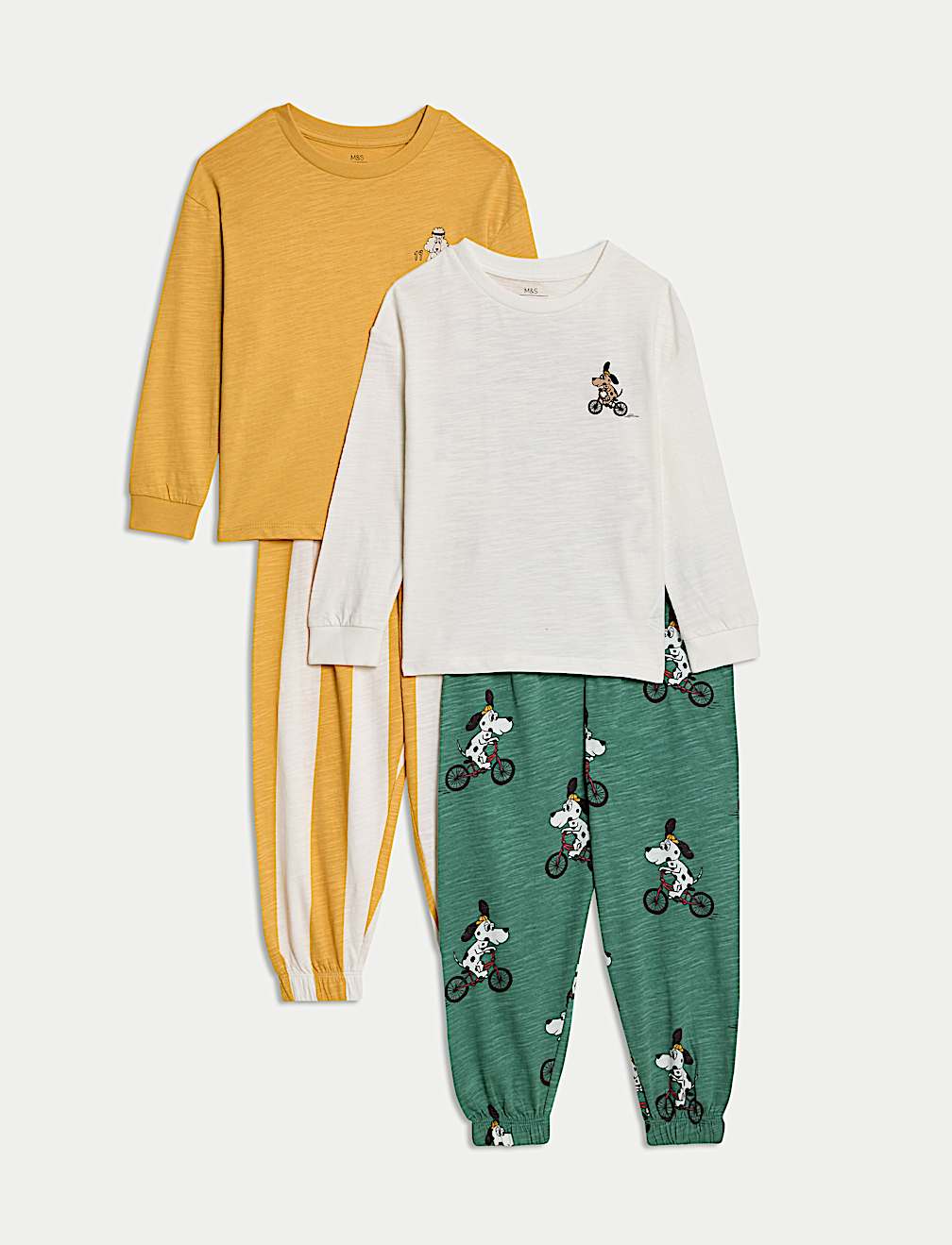 2pk Dog Graphic Pyjama Set (1-8 Yrs)