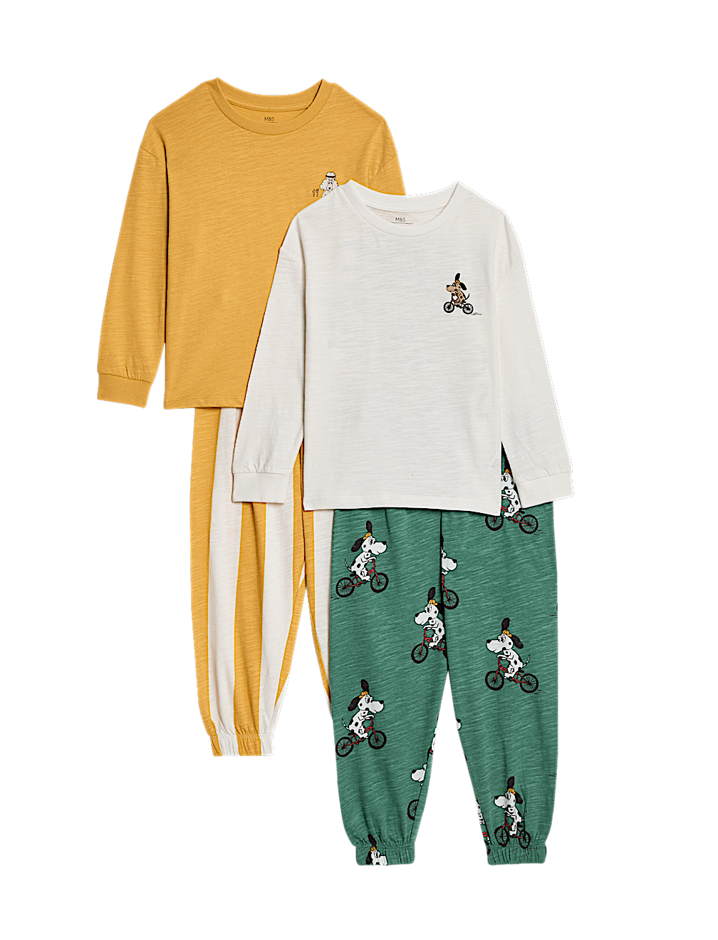 2pk Dog Graphic Pyjama Set (1-8 Yrs)