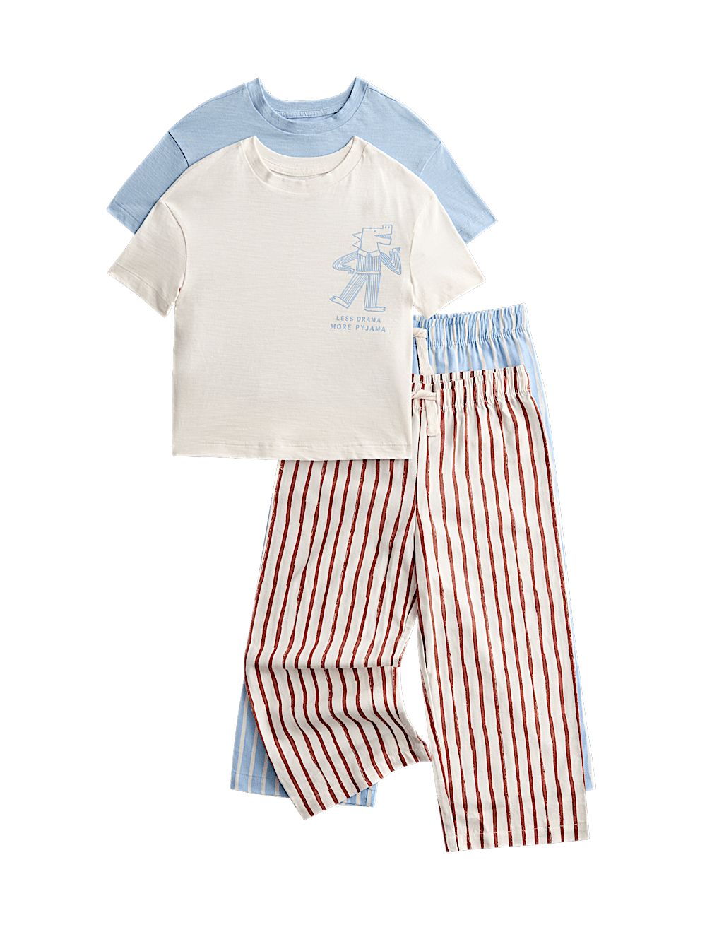 2 Pack Cotton Rich Pyjama Sets (1-8 Yrs)