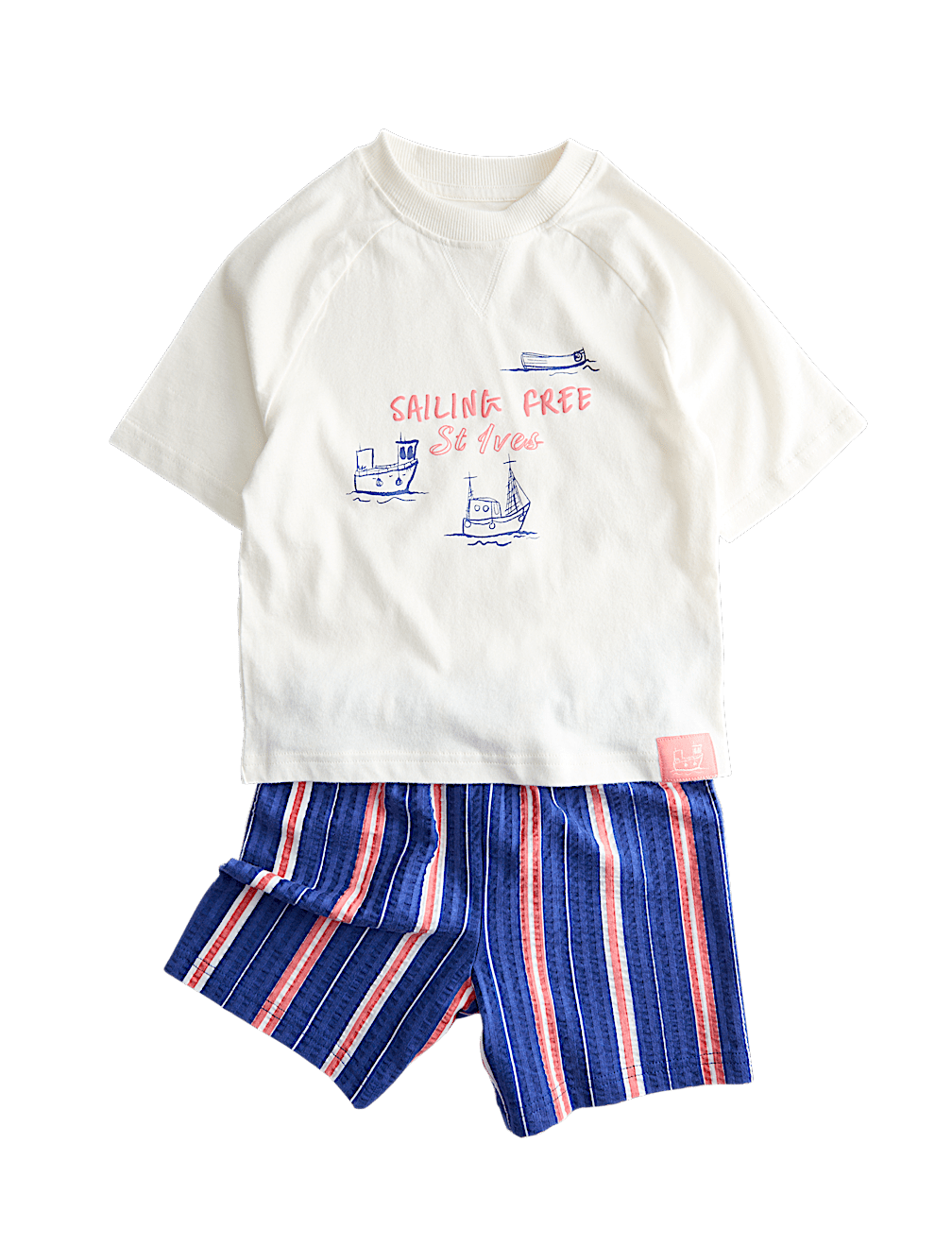 Pure Cotton Sailing Graphic Pyjamas (1-8 Yrs)