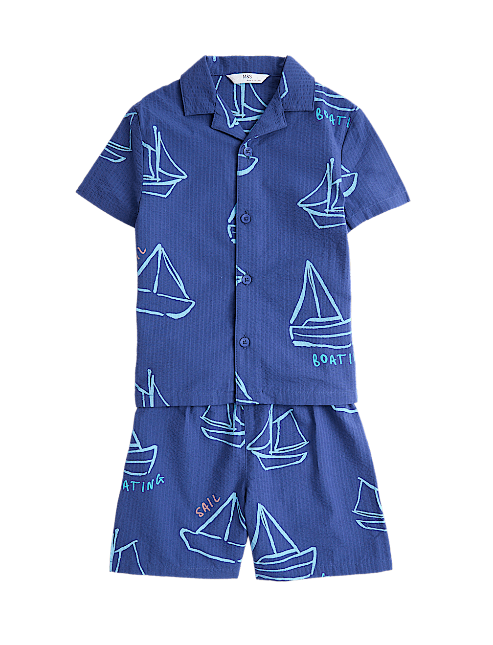 Boat Graphic Revere Short Pyjamas (1-8 Yrs)