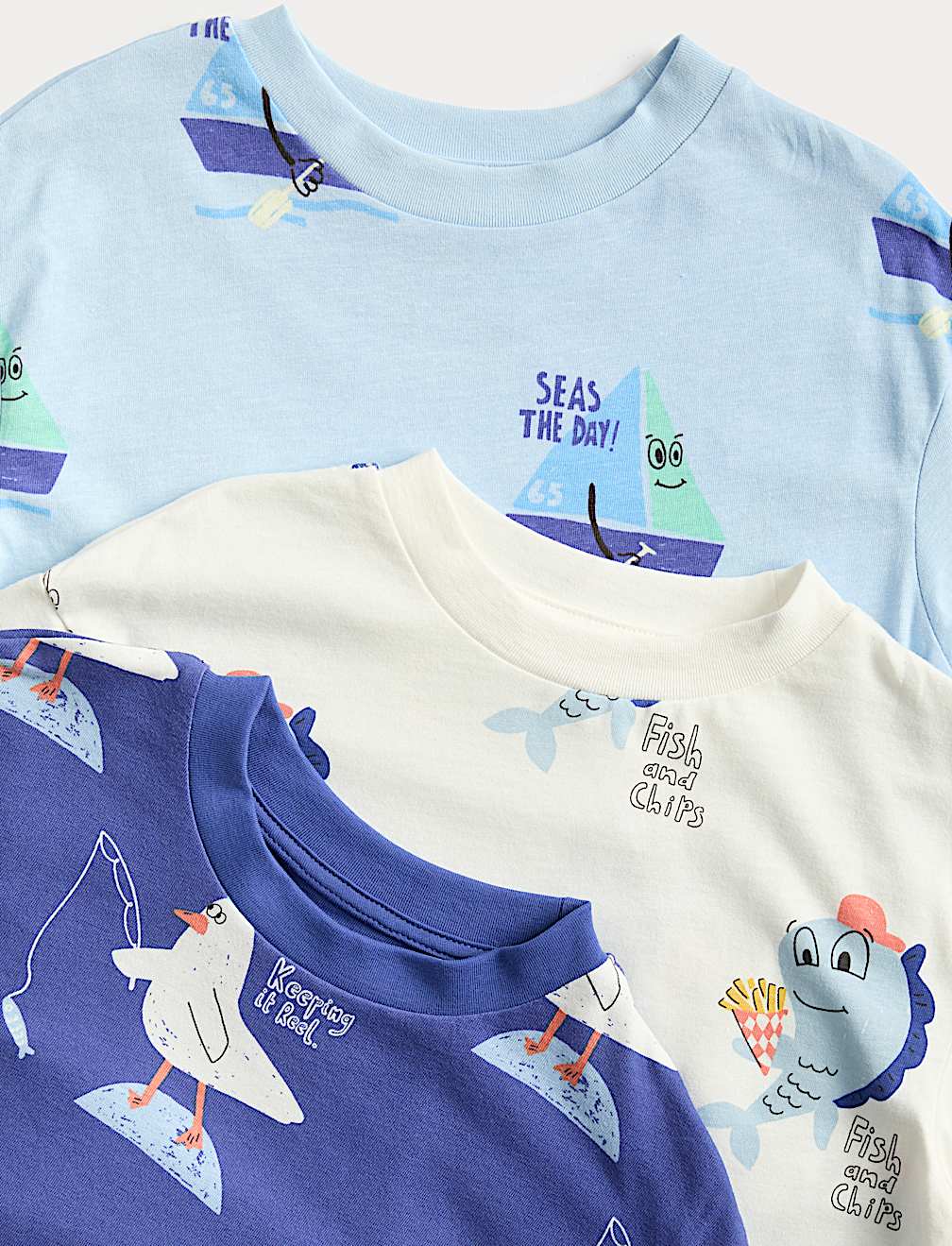 3 Pack Patterned Pyjama Sets (1-8 Yrs)