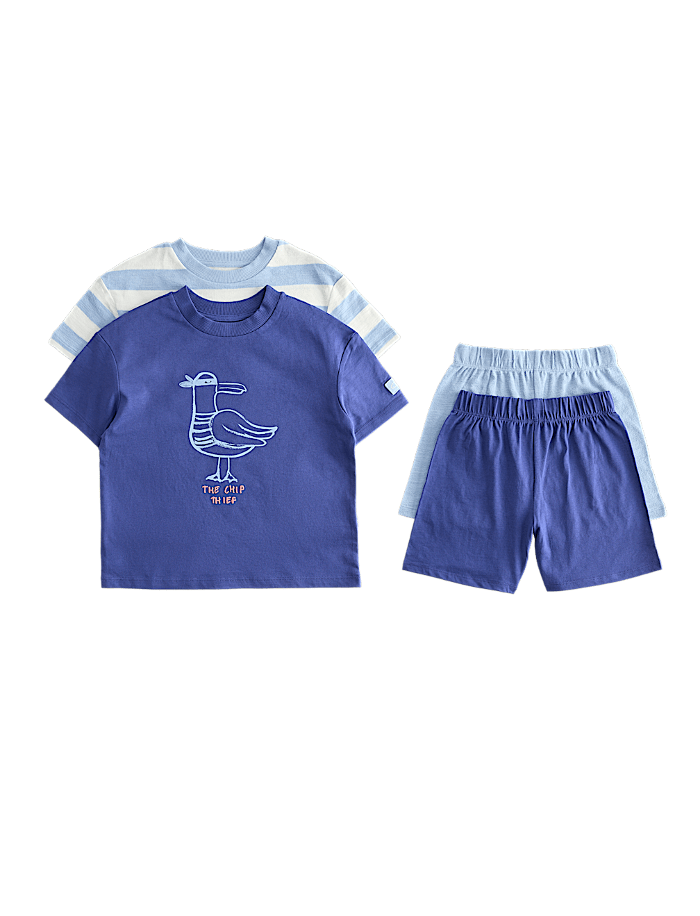 2 Pack Seagull Graphic Short Pyjamas (1-8 Yrs)