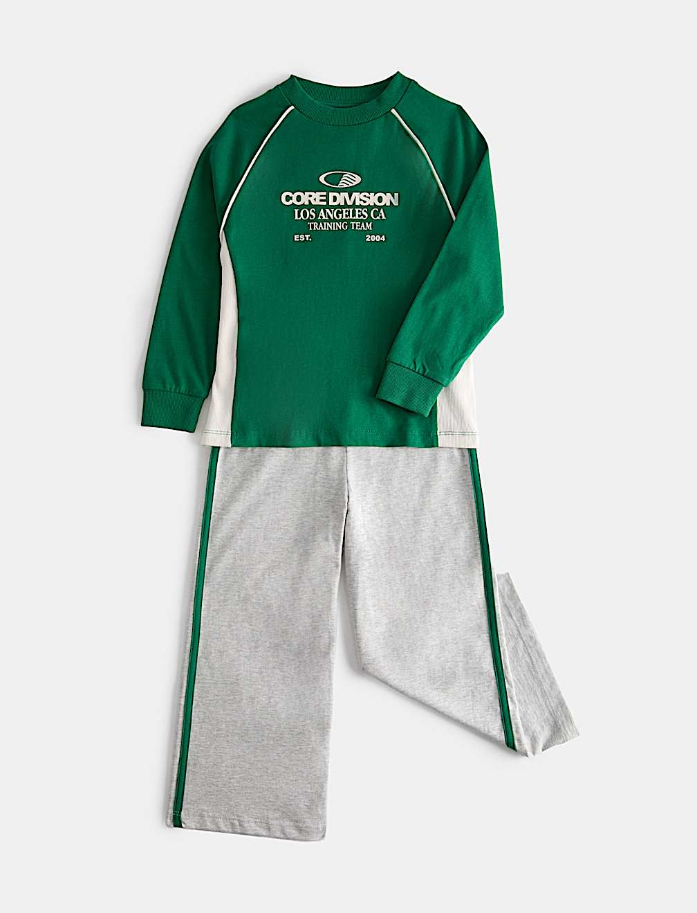 Pure Cotton Sports Style Slogan Pyjamas (1-8 Yrs)