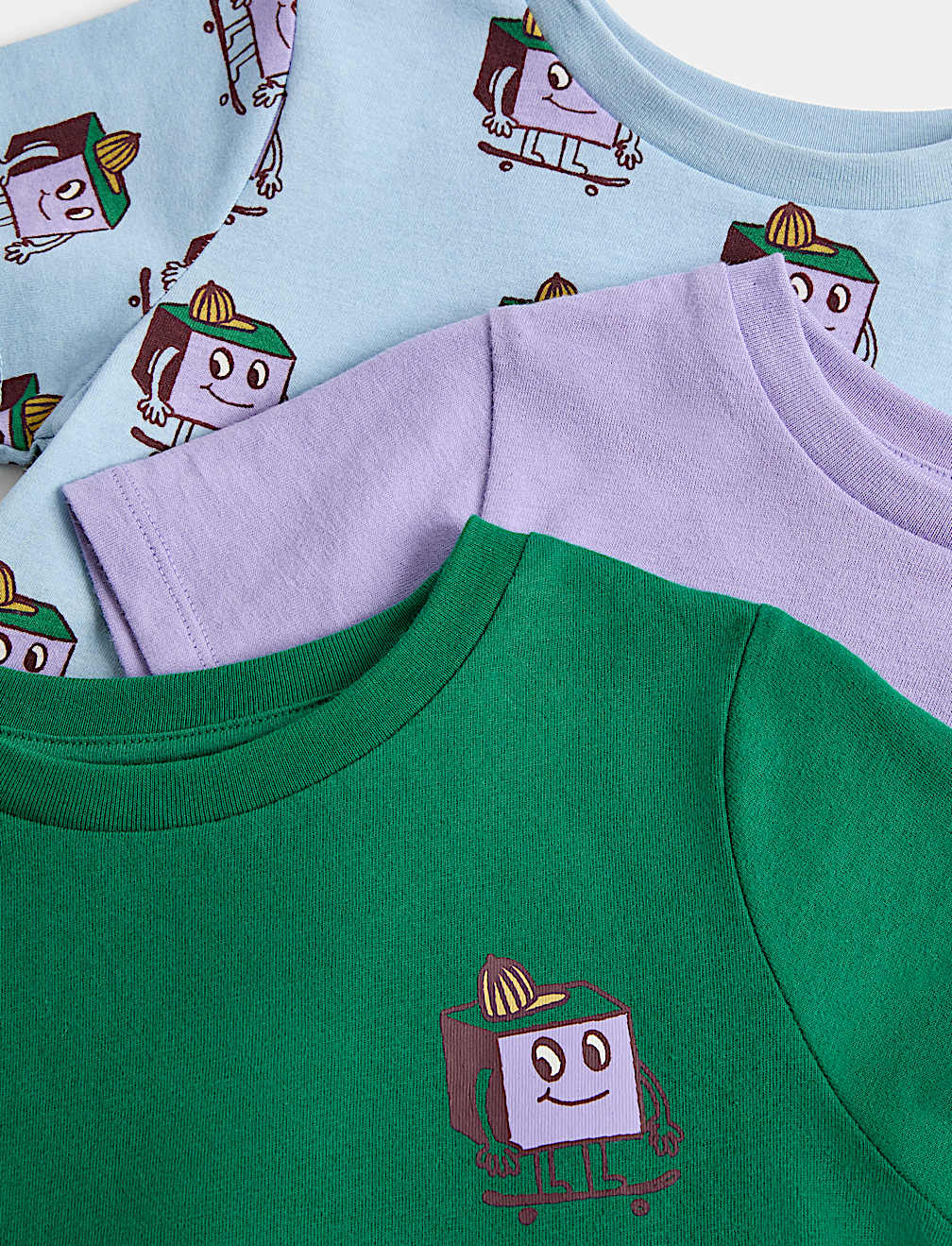 3 Pack Pure Cotton Pyjama Sets (1-8 Yrs)