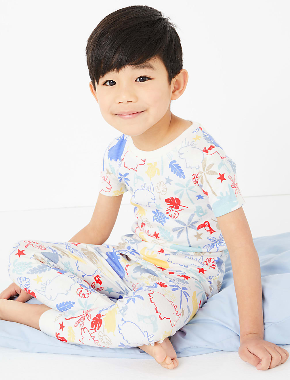 2 Pack Cotton Rhino Pyjama Sets (1-7 Yrs)