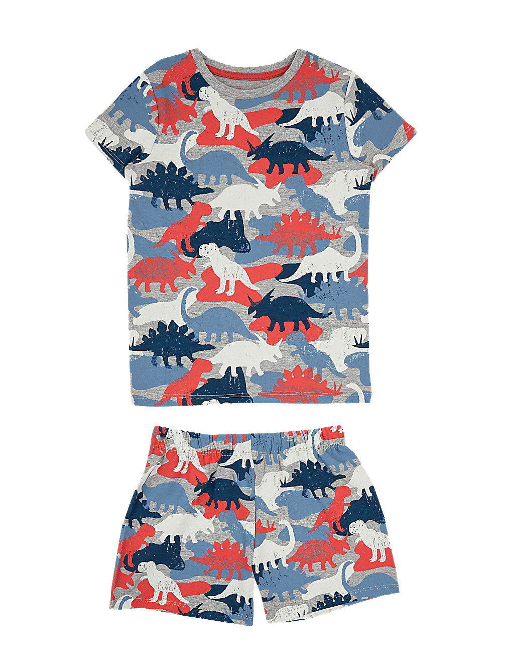 Cotton Dinosaur Short Pyjama Set (1-7 Yrs)