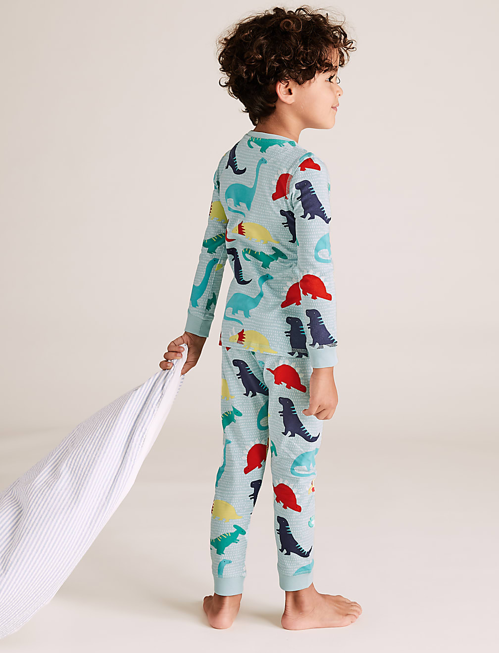 Cotton Rich Dinosaur Print Pyjama Set