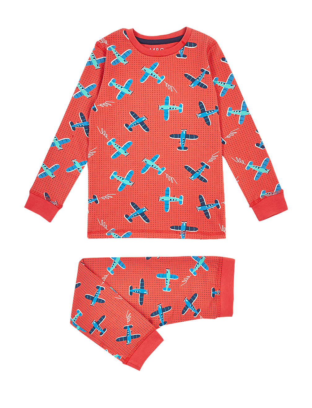 Cotton Rich Plane Pyjama Set (1-7 Yrs)