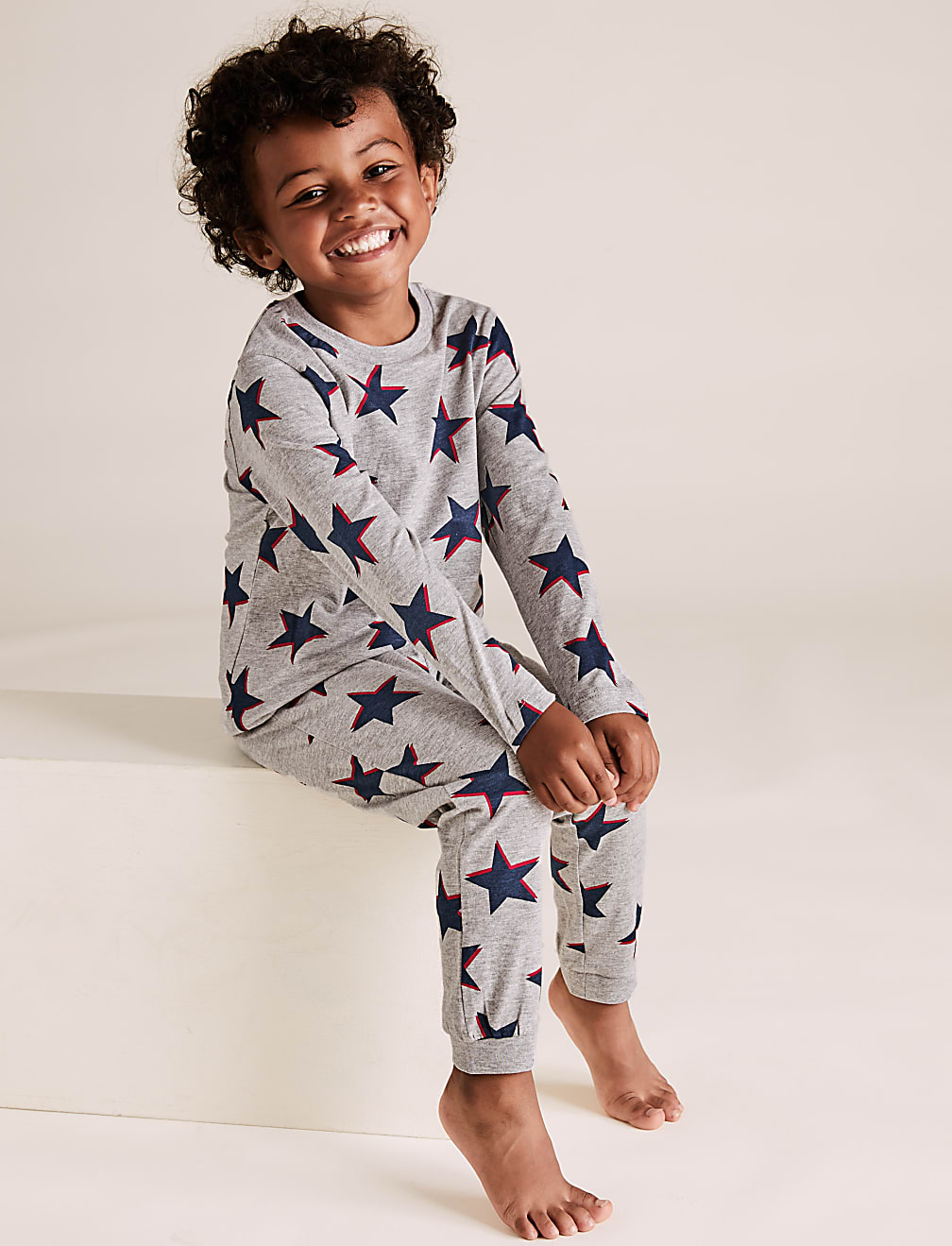 3 Pack Applique Rocket Pyjama Sets (1-7 Yrs)