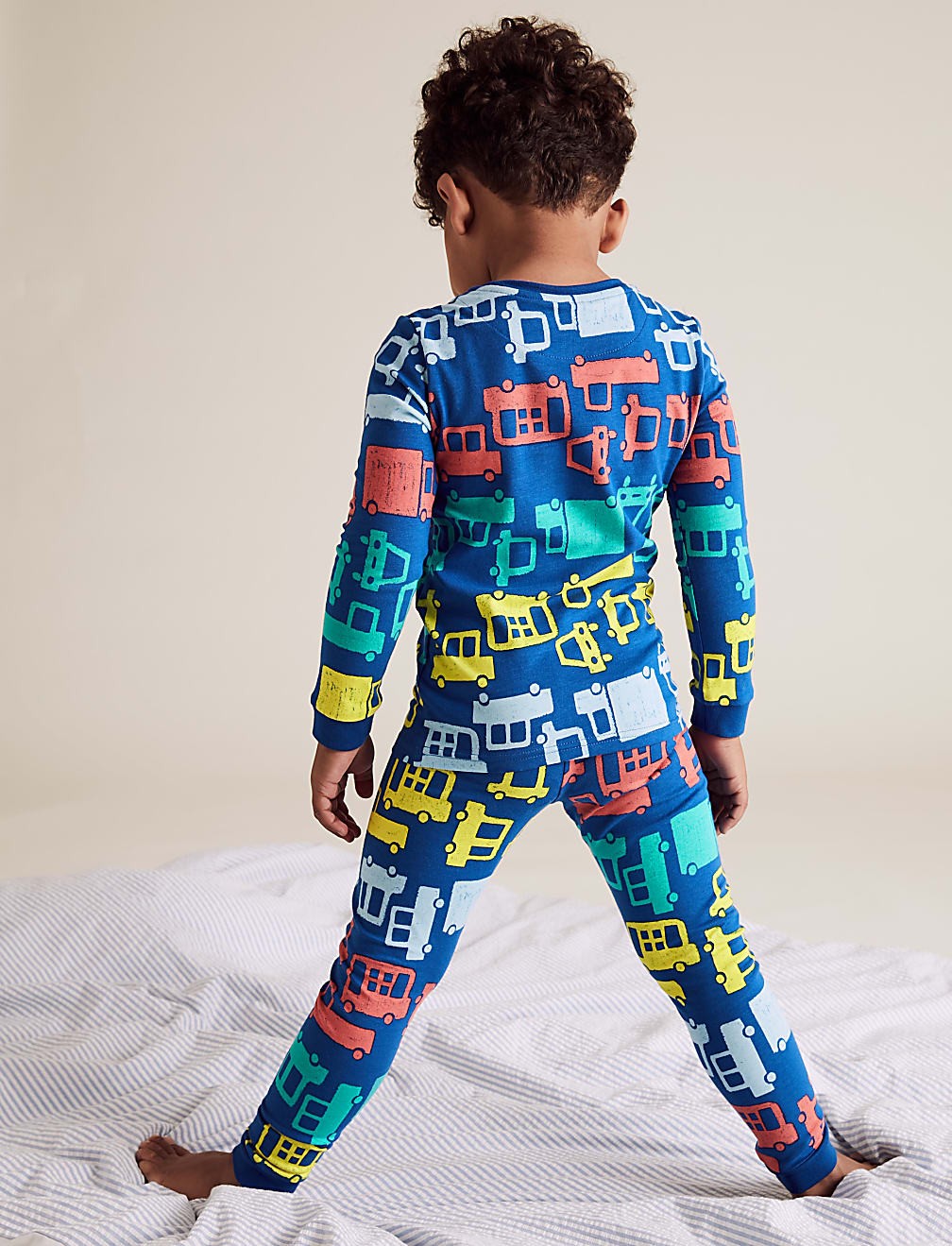 Cotton Transport Print Pyjama Set (1-7 Yrs)