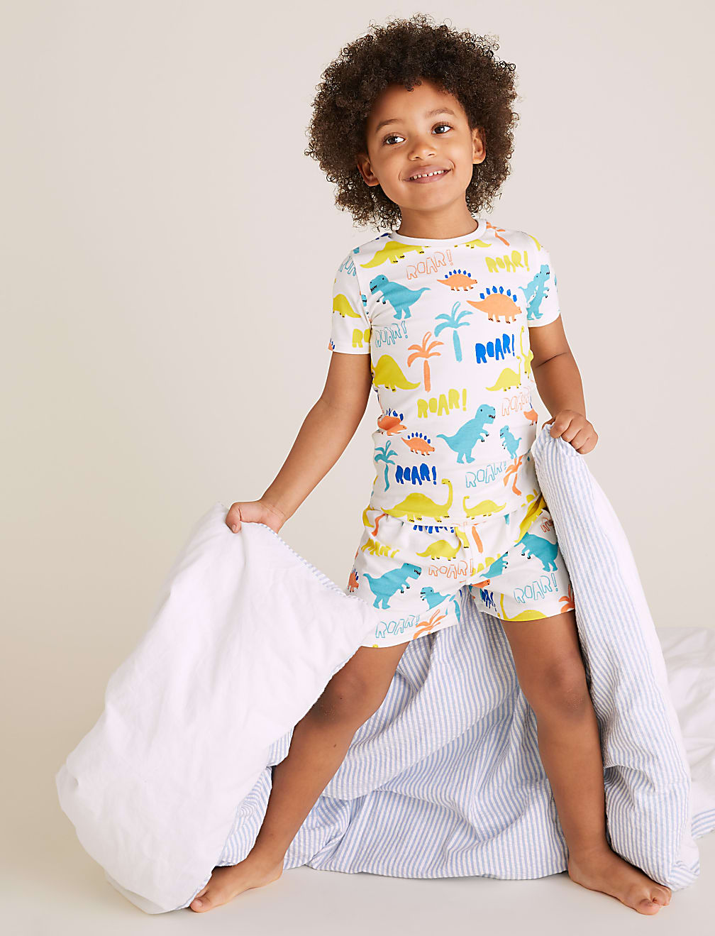 Cotton Dinosaur Short Pyjama Set (1-7 Yrs)