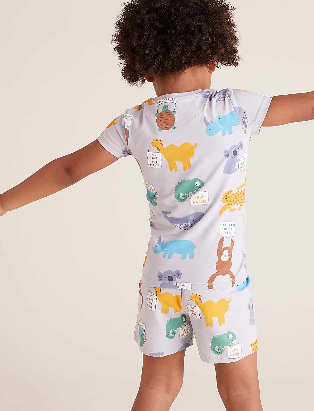 Cotton Animal Print Short Pyjama Set