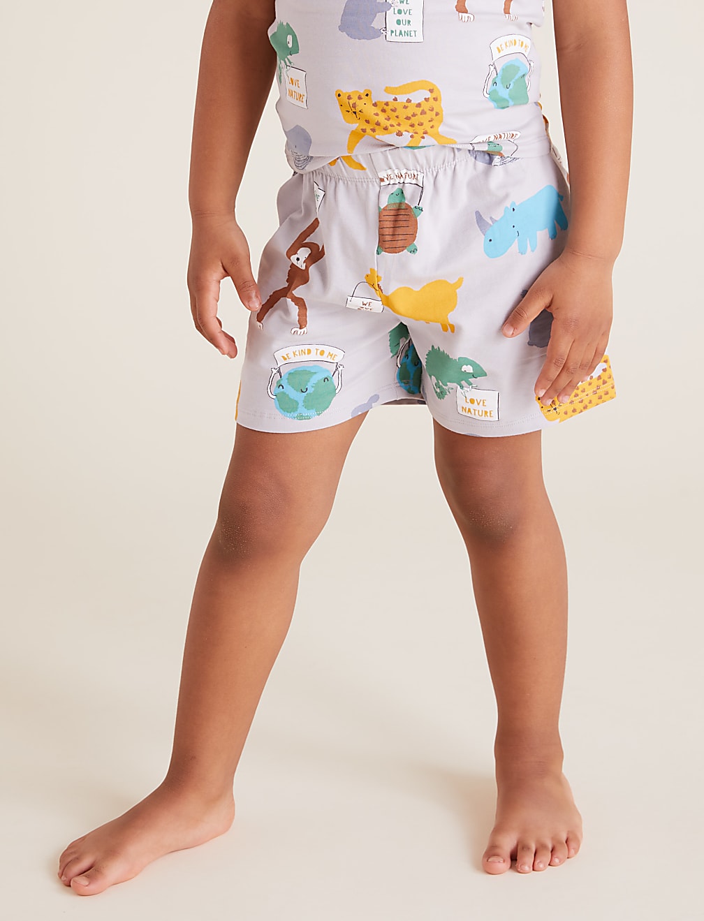 Cotton Animal Print Short Pyjama Set