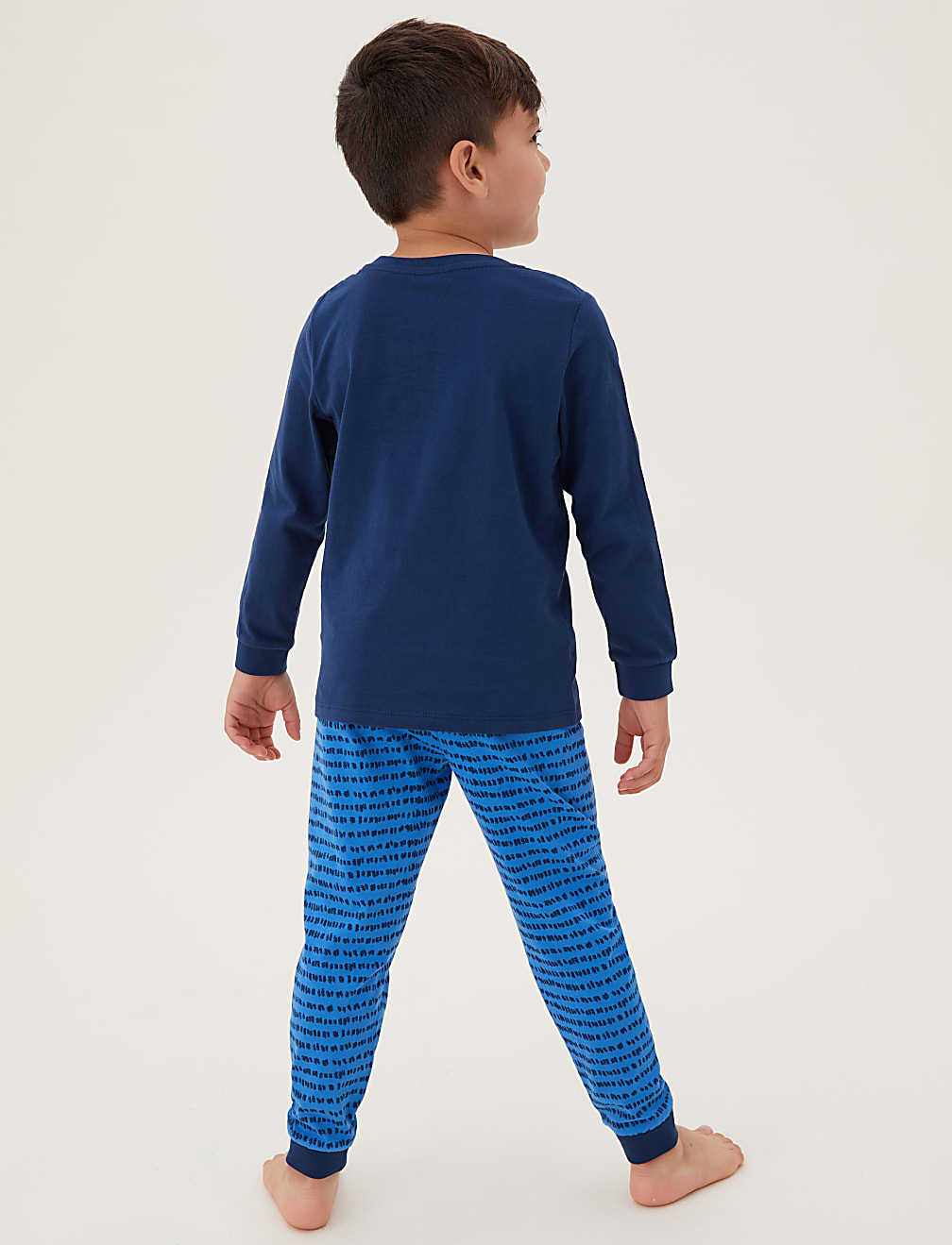 2pk Pure Cotton Dinosaur Pyjama Set (1-7 Yrs)