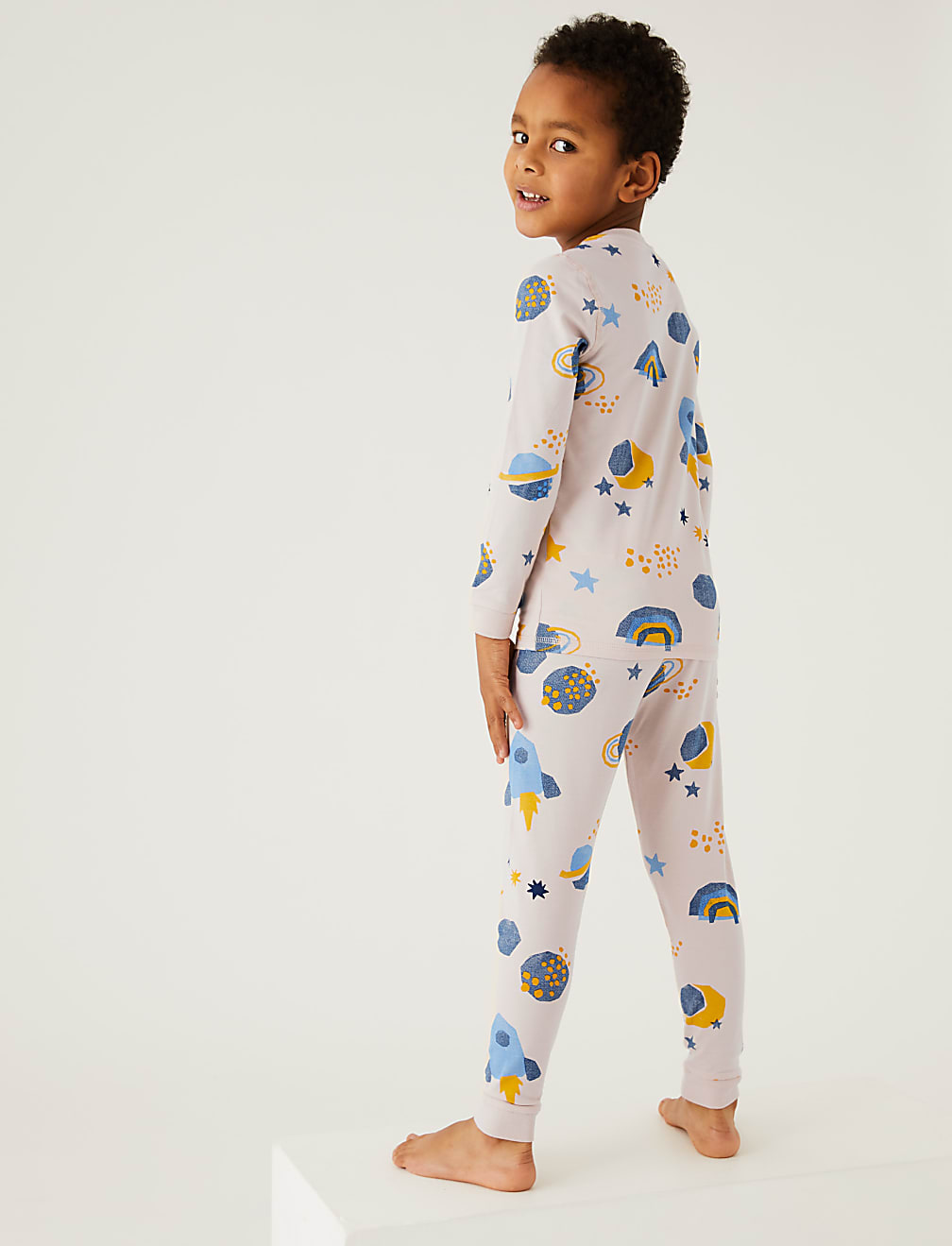 Cotton Rich Space Print Pyjamas (1-7 Yrs)