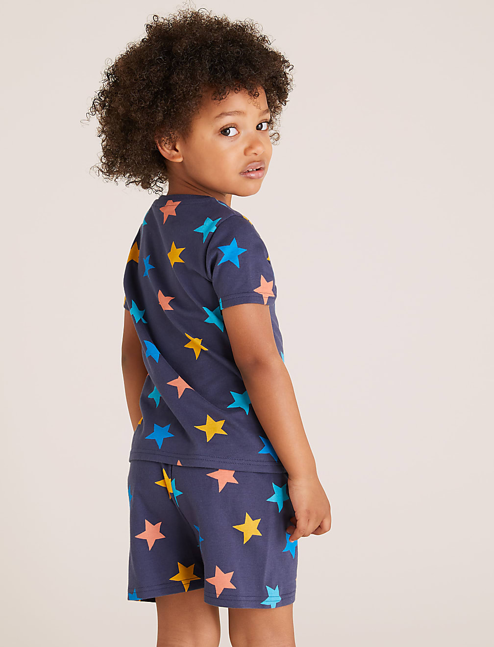 2pk Pure Cotton Rainbow Short Pyjama Sets