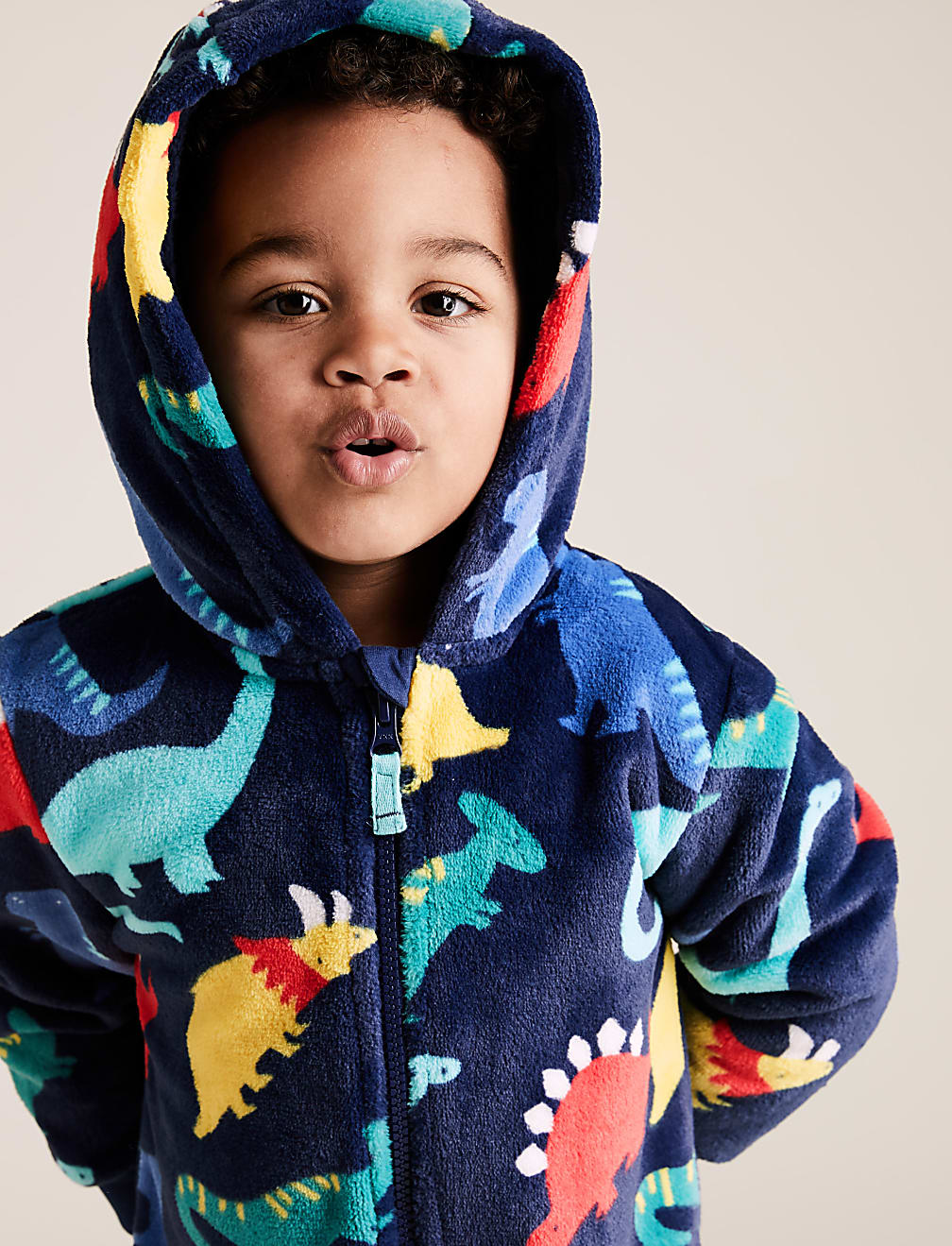 Fleece Dinosaur Onesie (1-7 Yrs)